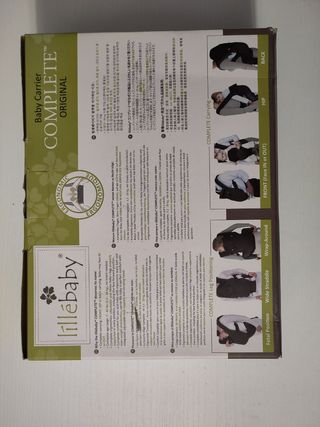 Mochila Portabebés Ergonómica negra.