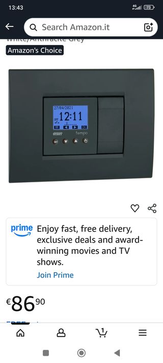 Vemer VE787501 Interruttore Orario Astronomico