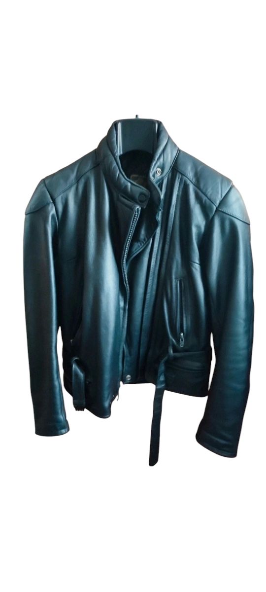 Giubbotto in pelle IXS nero