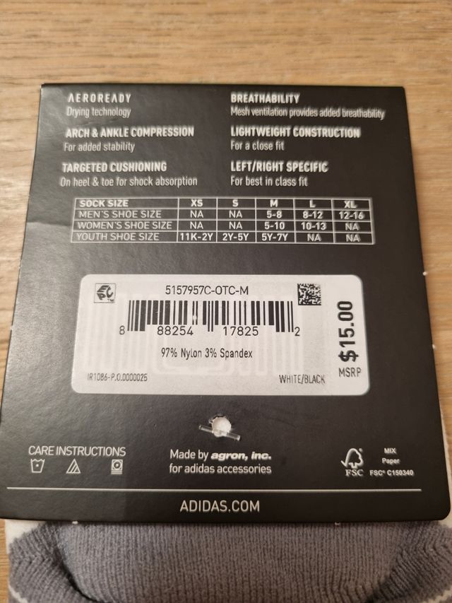 Calcetines Adidas Fútbol Talla M. Nuevos.