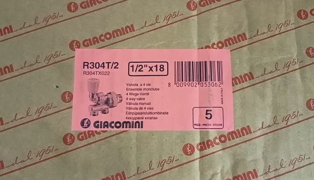 Válvulas termostáticas de radiador Giacomini