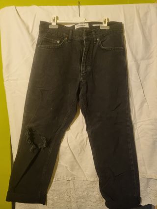 Pull&Bear Jeans Negros Talla 38