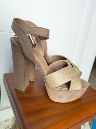 Sandalias Marypaz Beige Talla 36
