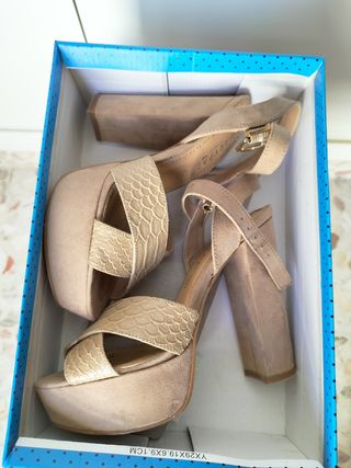 Sandalias Marypaz Beige Talla 36