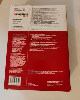Vocabolario Zingarelli 2020
