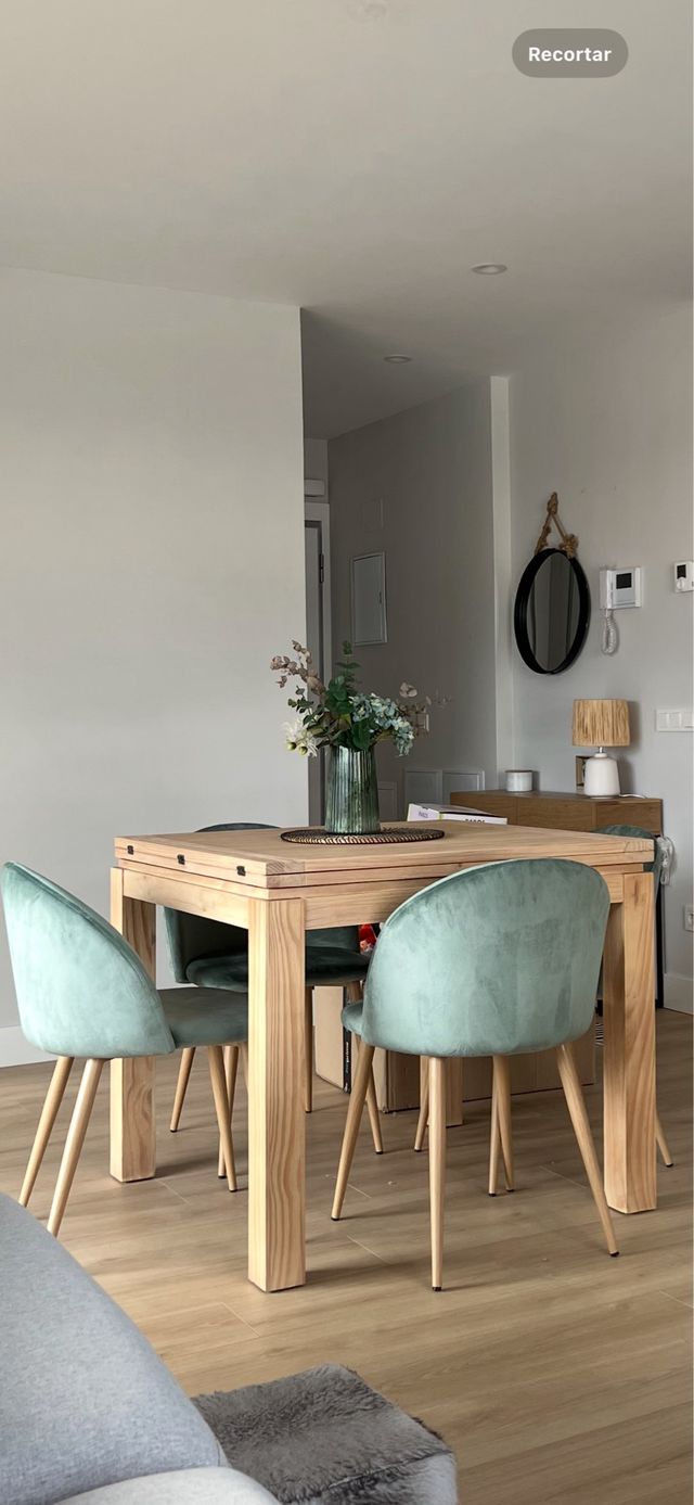 Mesa de comedor extensible de madera banak importa