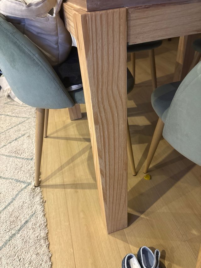 Mesa de comedor extensible de madera banak importa