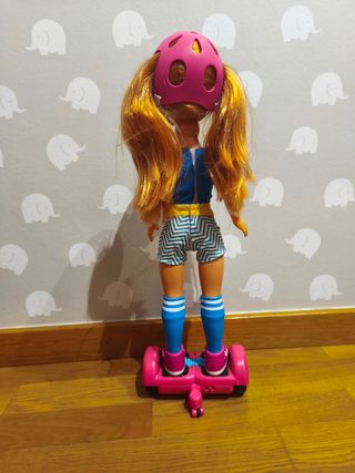 Nancy patinete eléctrico rosa