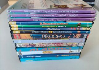 Lote DVD Películas y Series Infantiles