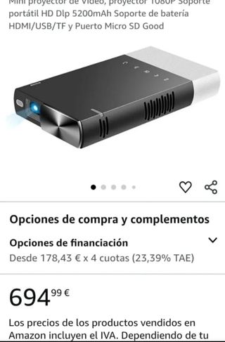 Mini proyector portátil