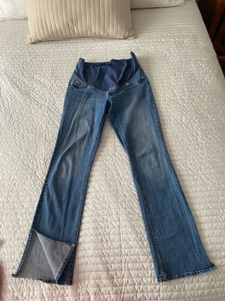 Pantalones embarazada premamá negros T.38/40