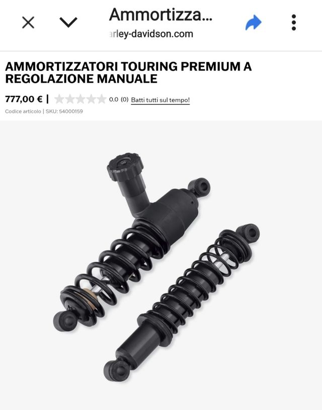 Ammortizzatori Harley Davidson Touring Premium