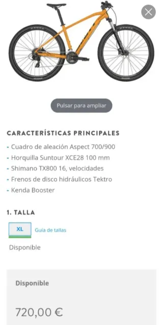 Bicicleta Stunt Scott aspect