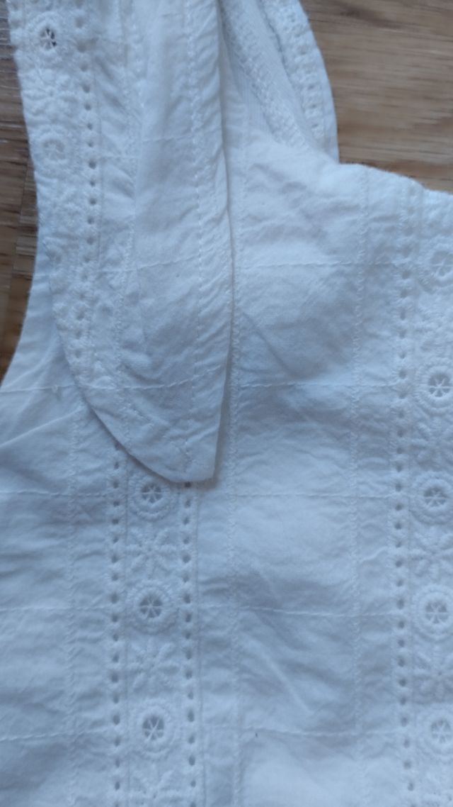 Top niña blanco bordado