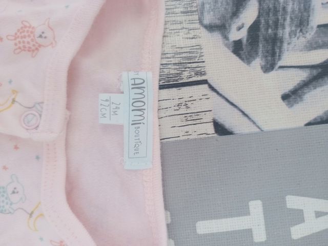 Pijama niña rosa con dibujos 24 meses