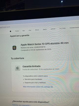 Apple Watch S10 GPS 46mm Negro