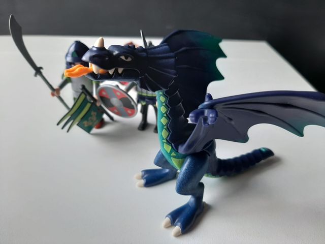 Playmobil Dragón y Samuráis caza dragones.