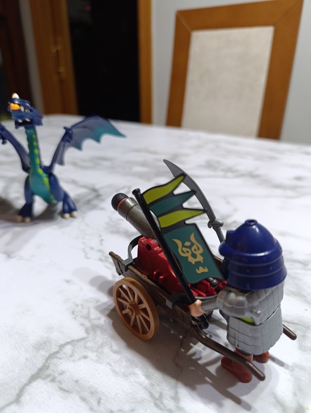Playmobil Dragón y Samuráis caza dragones.