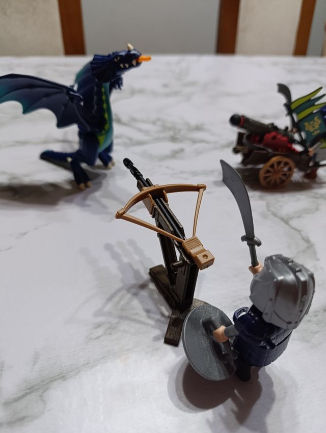Playmobil Dragón y Samuráis caza dragones.