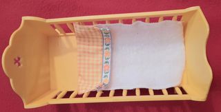 Cuna Barriguitas + Muñeco años 70