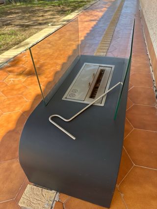 Chimenea Bioetanol Tecno Air System Negra