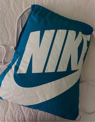 Mochila Nike Azul con Cuerdas