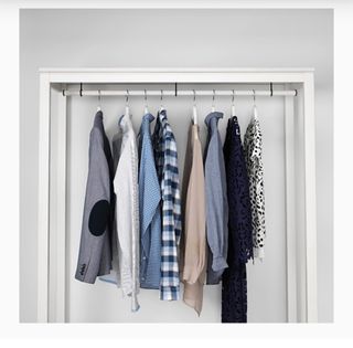 Armario Abierto Blanco Ropero 120x50x197cm.