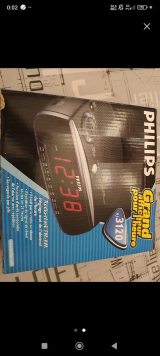 Radio Despertador Philips