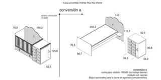 Cuna convertible Ros