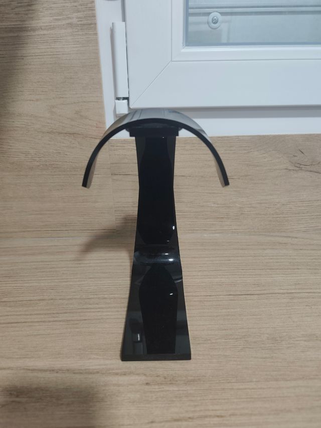 Soporte para auriculares negro