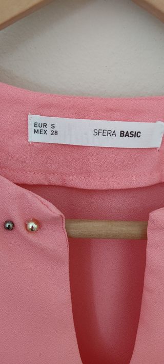 Top Sfera Mujer Talla S Rosa