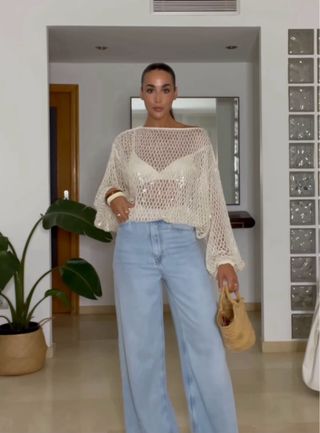 Top lentejuelas zw coleccion zara