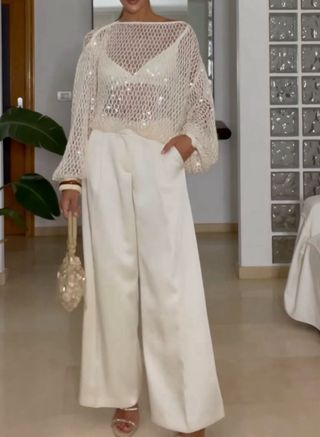 Top lentejuelas zw coleccion zara