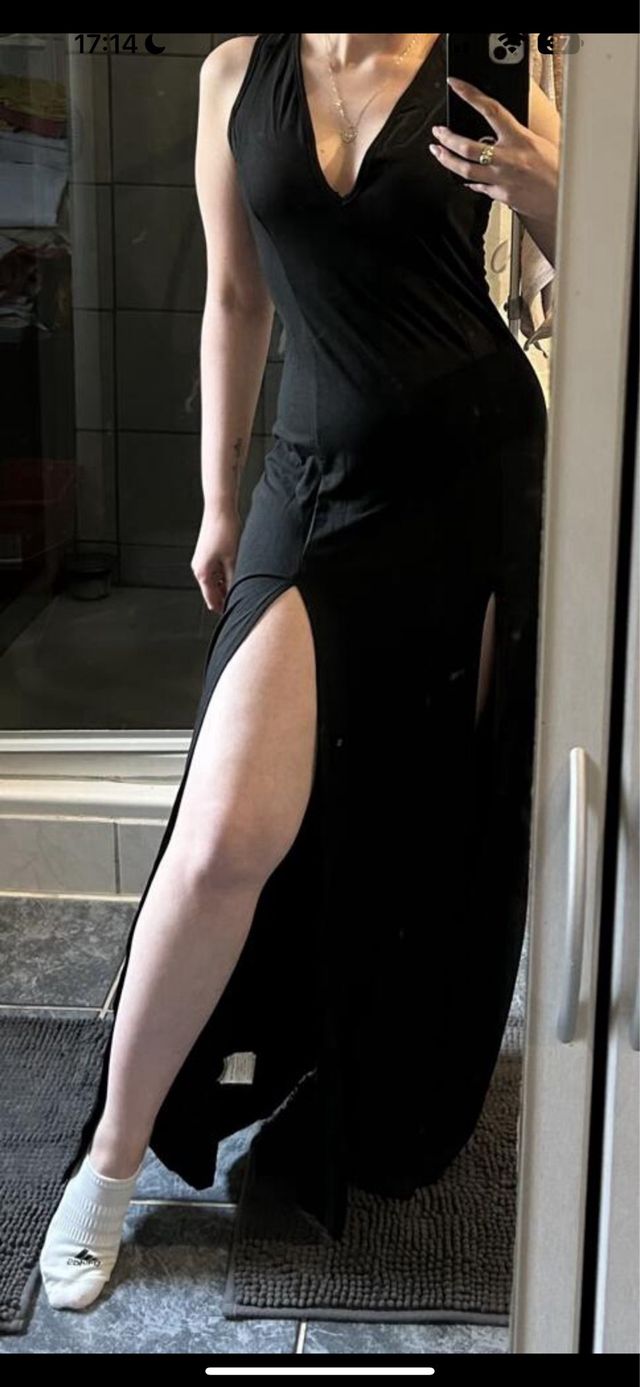 Vestido largo negro sin estrenar