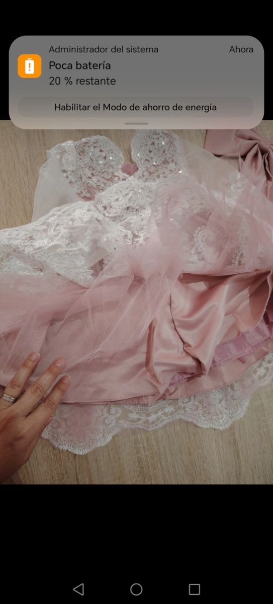 Vestido de fiesta para bebé rosa con encaje