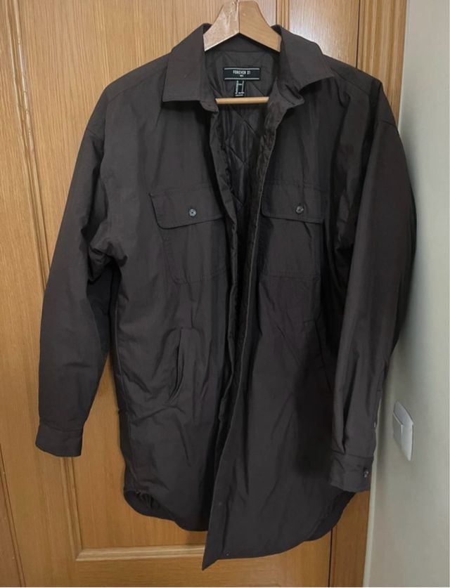 Abrigo Forever 21 Marrón Hombre