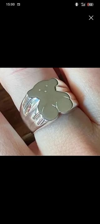 Anillo Tous Oso Plata