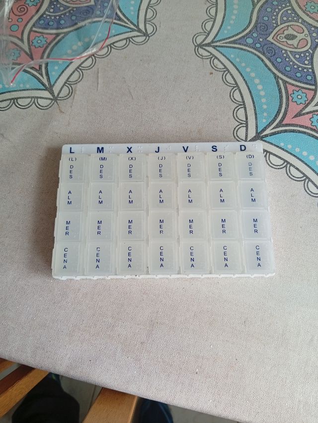 Pastillero Semanal Organizador de Medicamentos