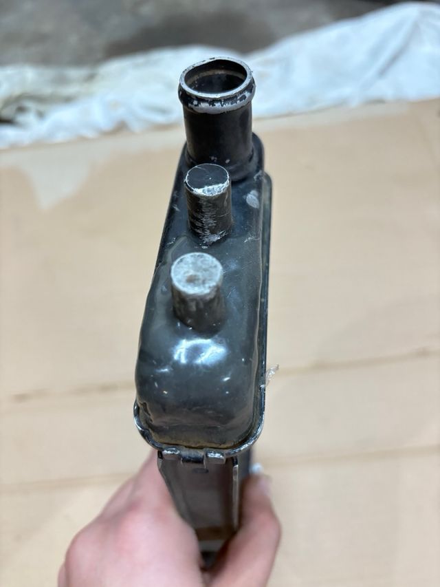 Radiador de moto reparado