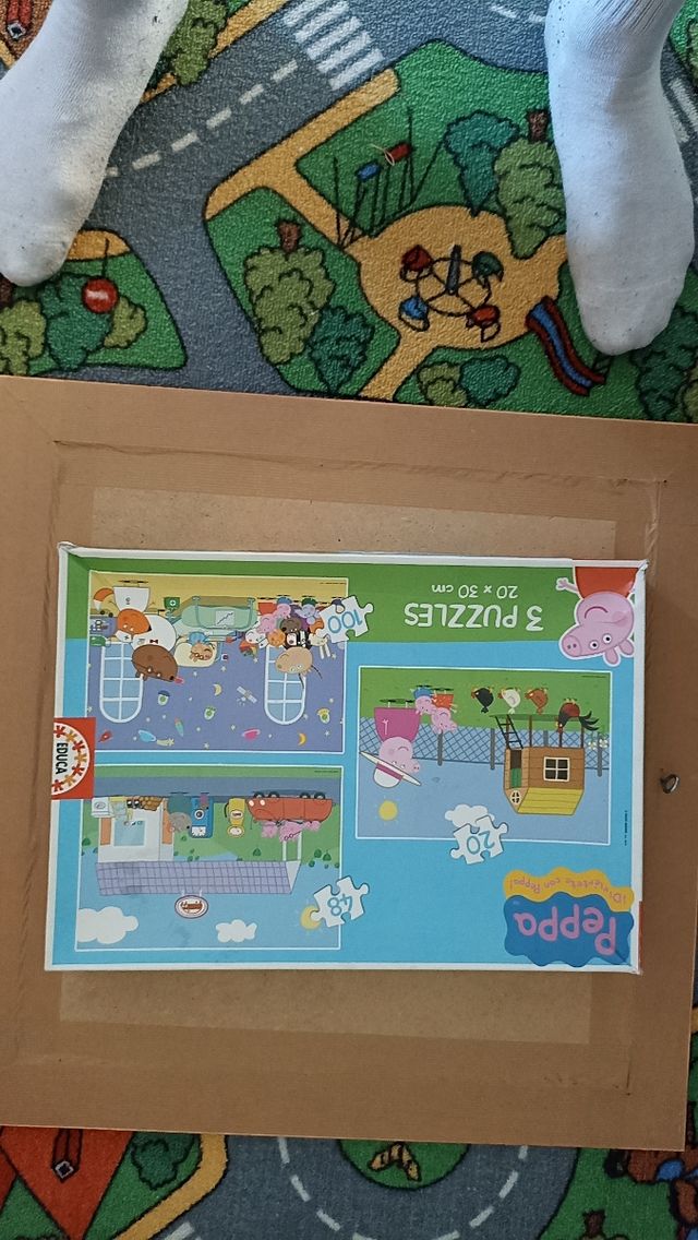 Puzzle Peppa Pig 3 puzzle 20x30cm
