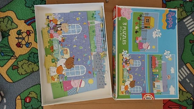 Puzzle Peppa Pig 3 puzzle 20x30cm