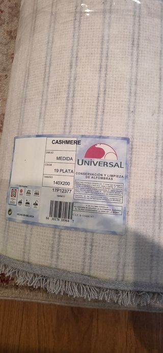 Alfombra cashmere gris plata
