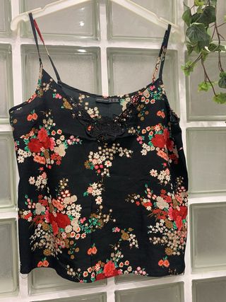 Camisa de tirantes con estampado floral