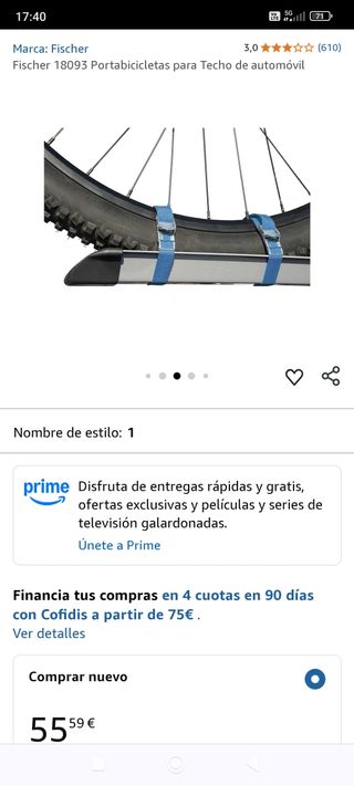 Portabicicletas Techo automovil,Fischer.