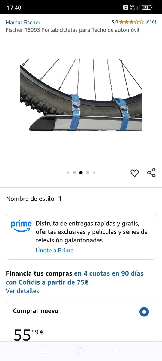 Portabicicletas Techo automovil,Fischer.