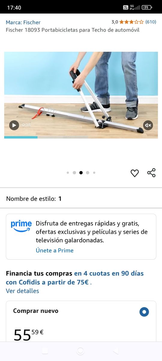 Portabicicletas Techo automovil,Fischer.