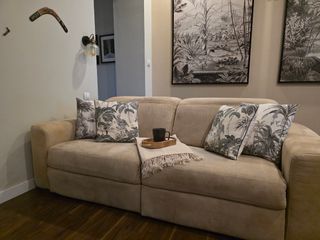 Sofá Natuzzi Relax Beige Tejido Antimanchas