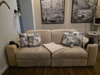 Sofá Natuzzi Relax Beige Tejido Antimanchas