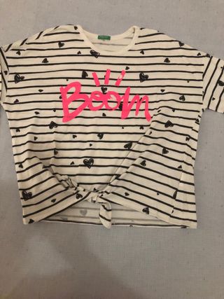 Maglietta Benetton bambina a righe