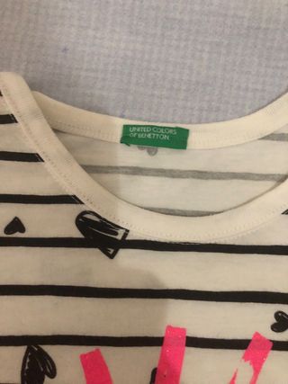 Maglietta Benetton bambina a righe